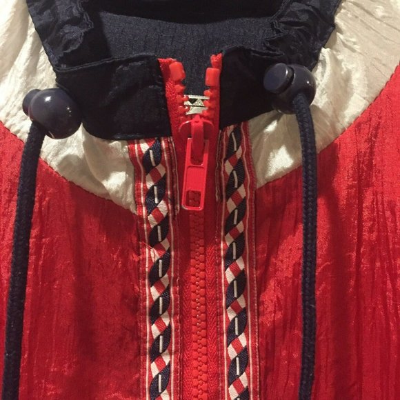 Stylish Red and Blue Women's Jacket - Picture 3 of 7